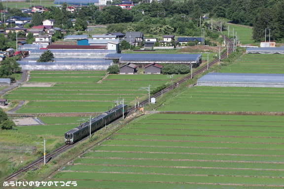鉄道写真 仙山線 高瀬－楯山